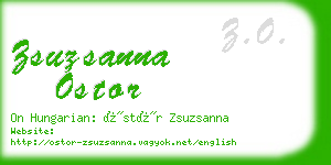 zsuzsanna ostor business card